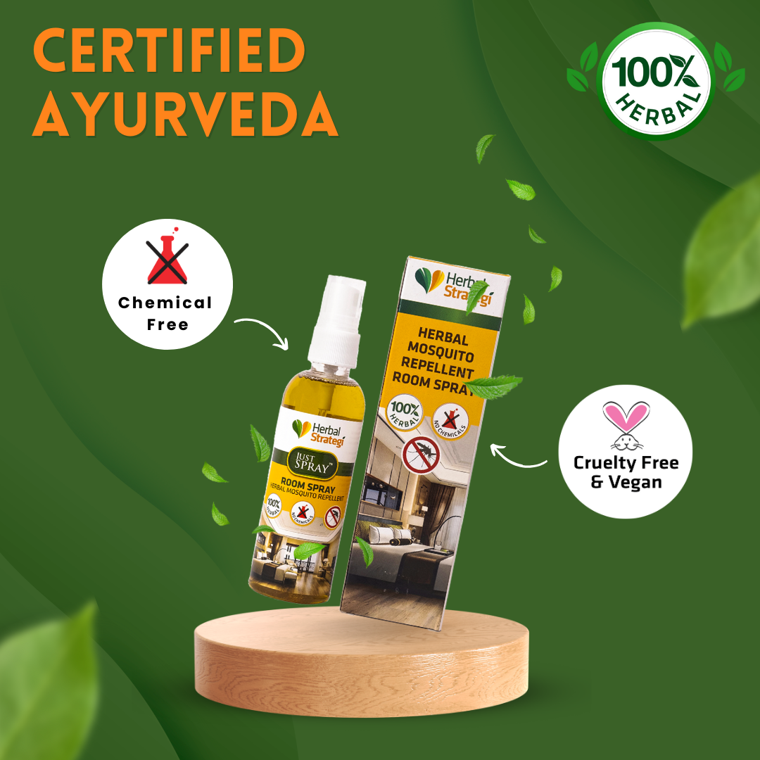 Herbal Mosquito Repellent Room Spray | Non - toxic | plant-based | 100% Herbal