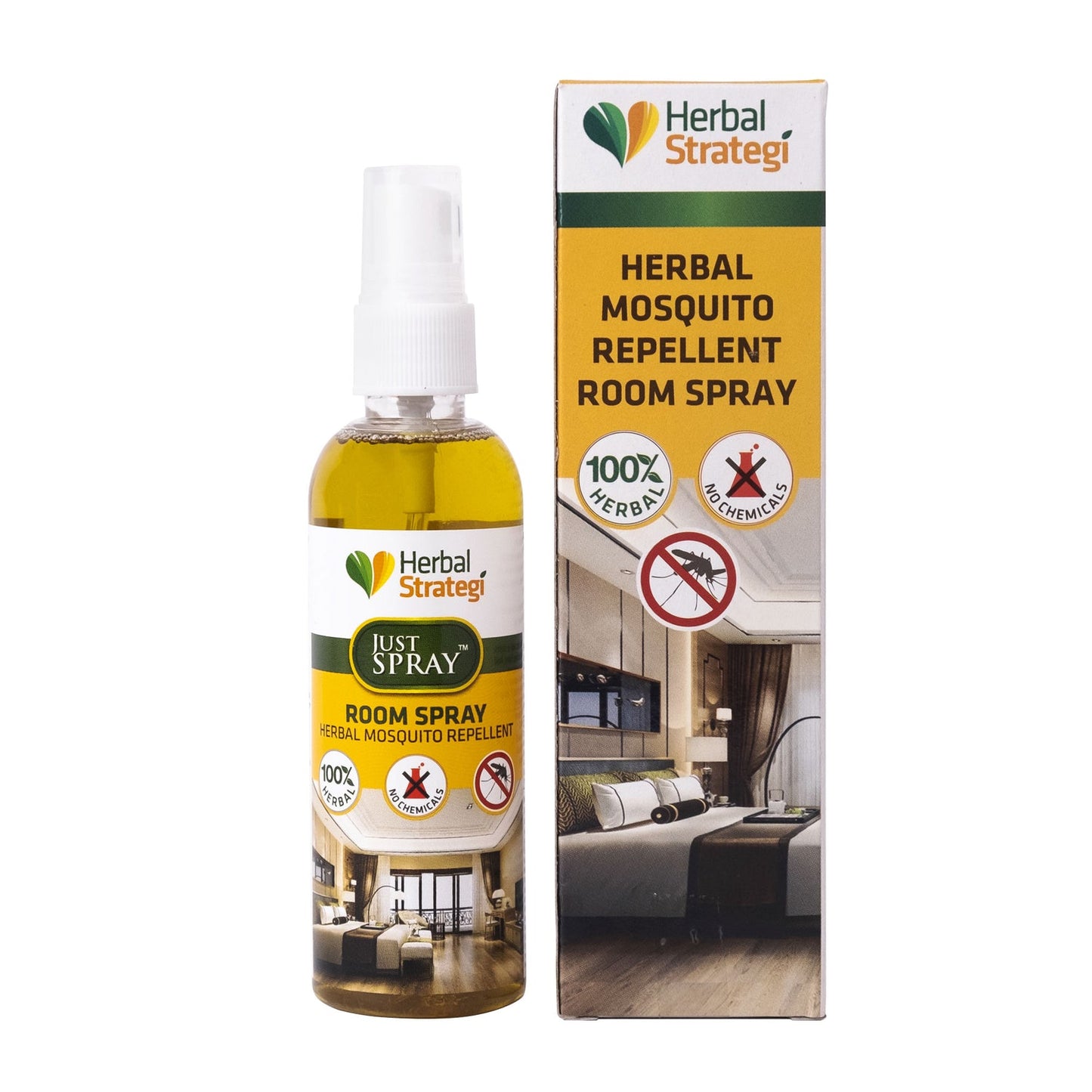 Herbal Mosquito Repellent Room Spray | Non - toxic | plant-based | 100% Herbal