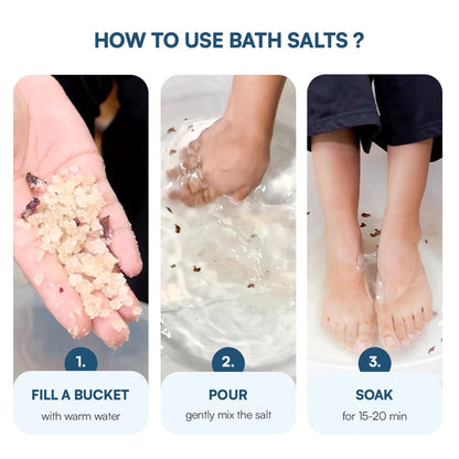 Spoil Yourself Bath Salt with Epsom and Pink Salt for Better Sleep and Muscle Ache Relieve