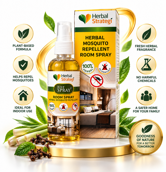 Herbal Strategi SHUU Herbal Mosquito Repellent Room Spray – Plant-Based Indoor Protection | 100ml