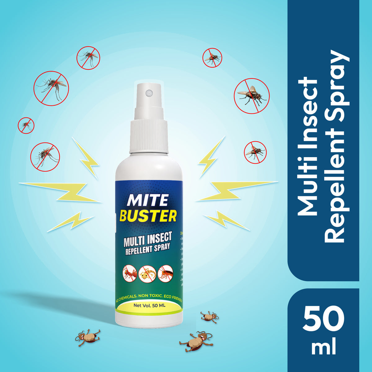 MiteBuster Spray – Ultimate Ant, Cockroach, Bed Bugs, Spider Killer 🪲✨