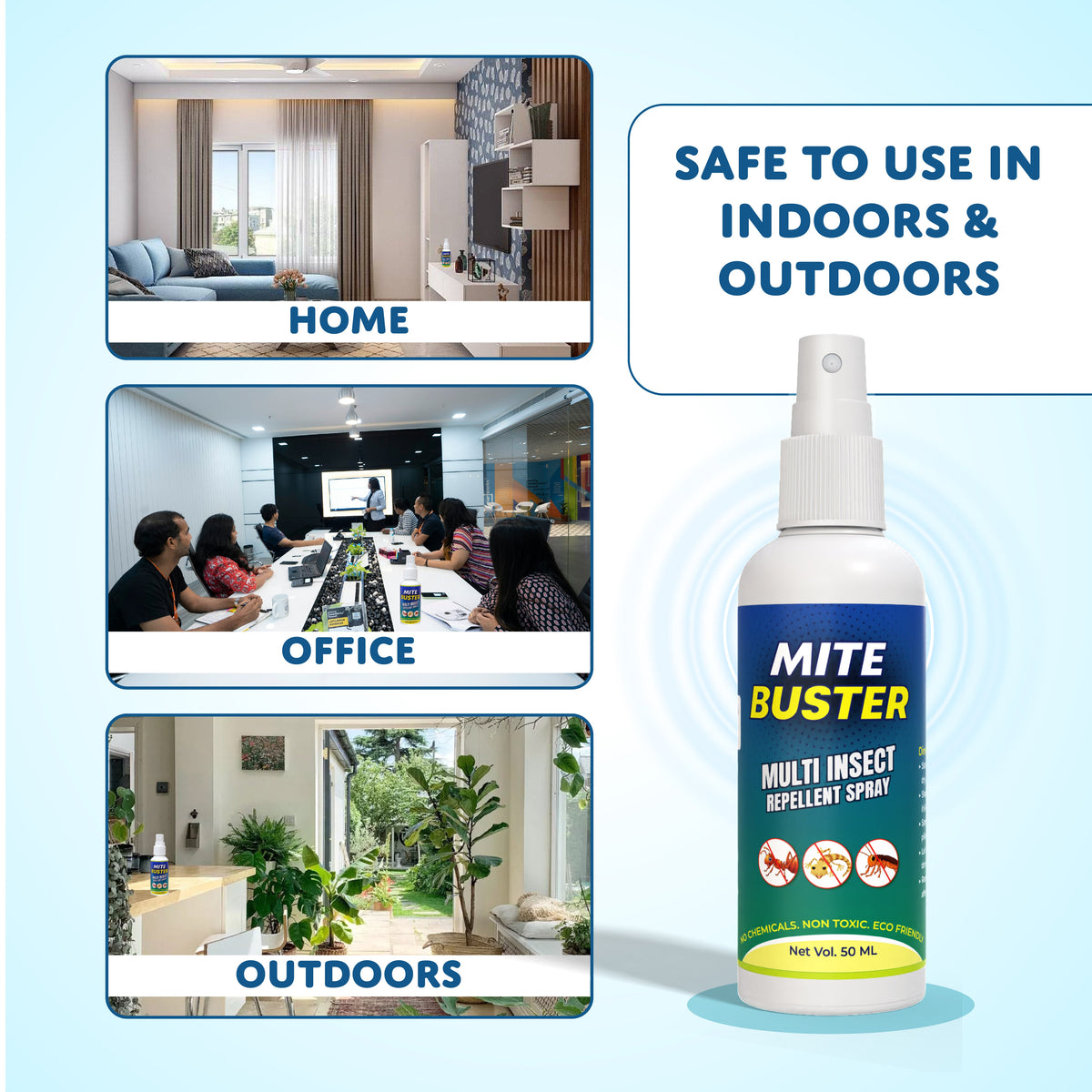 MiteBuster Spray – Ultimate Ant, Cockroach, Bed Bugs, Spider Killer 🪲✨