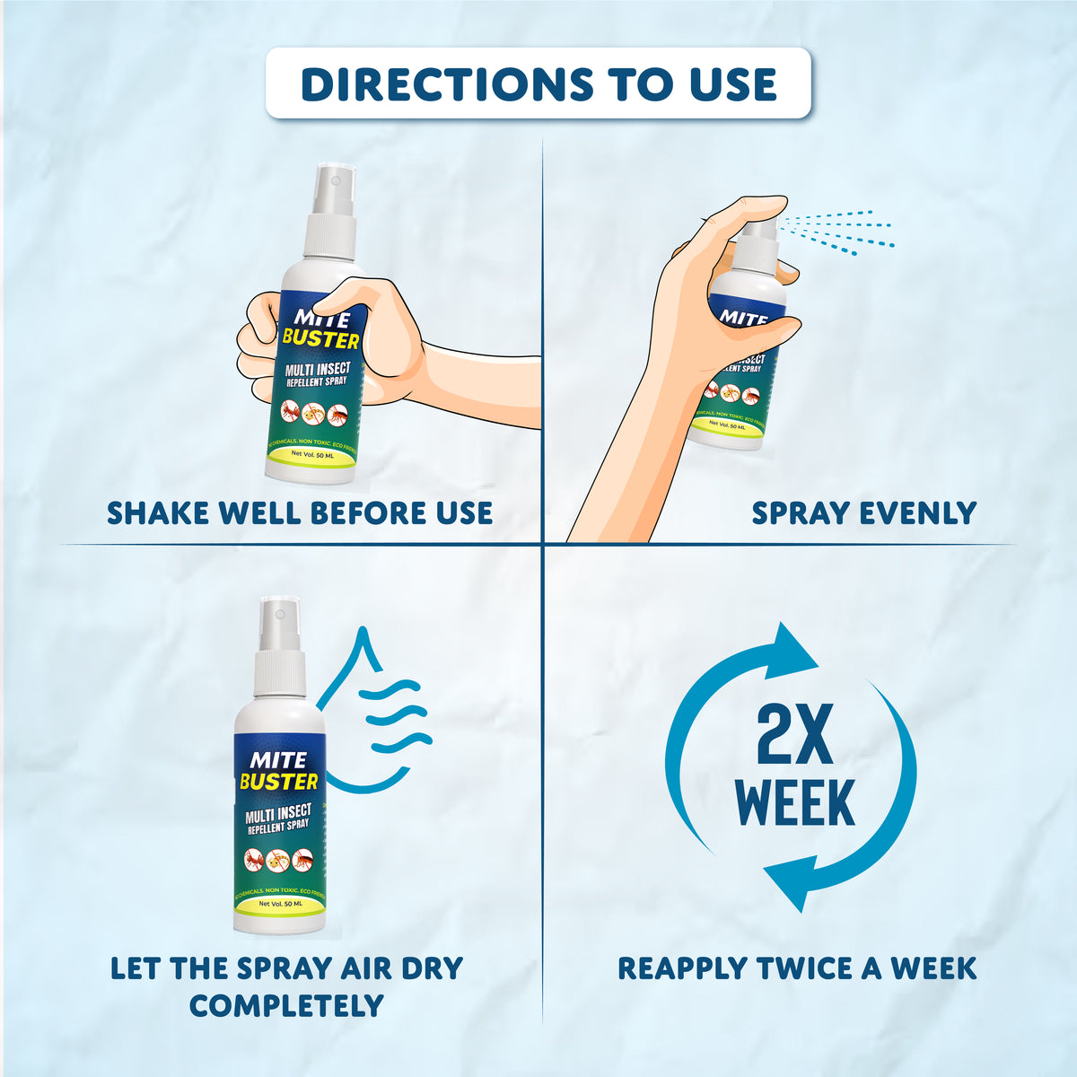 MiteBuster Spray – Ultimate Ant, Cockroach, Bed Bugs, Spider Killer 🪲✨